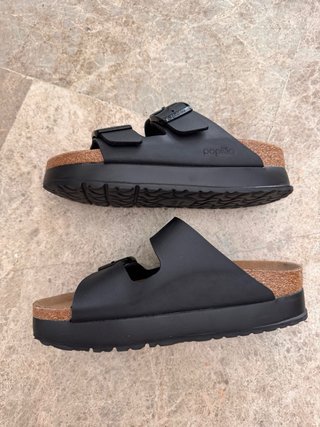Sandalias Papillio by Birkenstock Negras Veganas