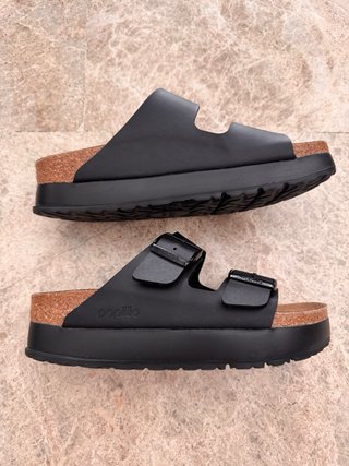 Sandalias Papillio by Birkenstock Negras Veganas