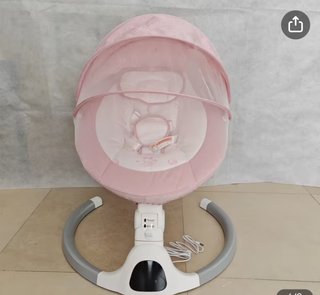 Mecedora Eléctrica Bebé Hamaca Silla Rosa