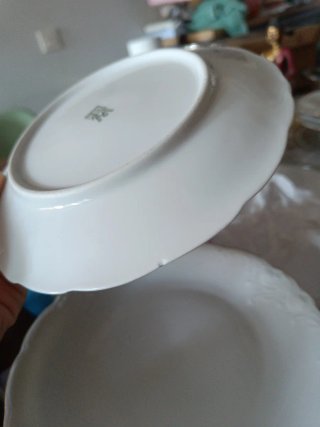 Platos pequeños borde dorado