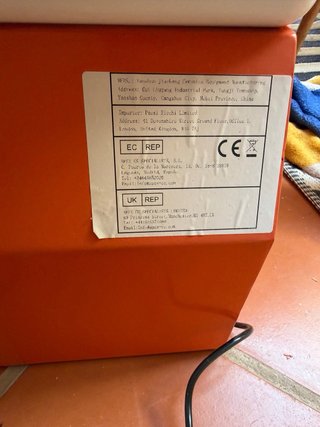Torno Eléctrico Cerámica Naranja