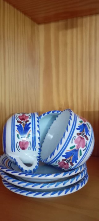 Juego de cerámica Puente del Arzobispo J.C.F.