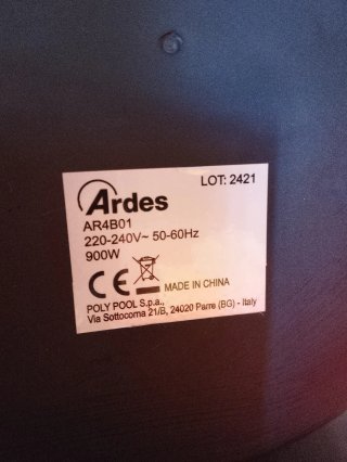 Stufa Elettrica Ardes 900W