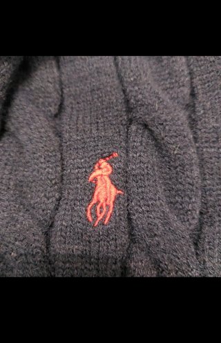 Maglione Polo Ralph Lauren  Mezza Zip Blu Scuro