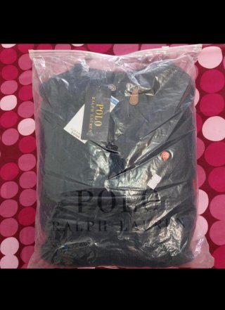 Maglione Polo Ralph Lauren  Mezza Zip Blu Scuro