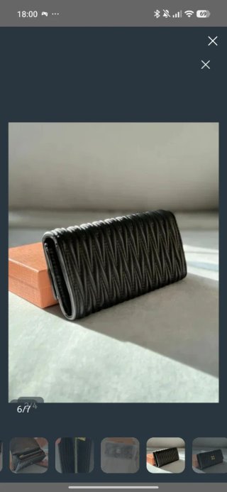 Portafoglio Miu Miu Nero