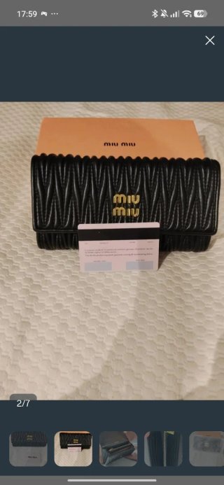 Portafoglio Miu Miu Nero