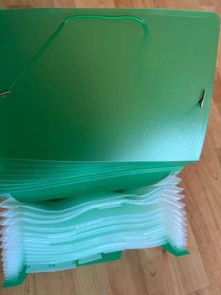 Carpeta clasificadora DIN A5 verde