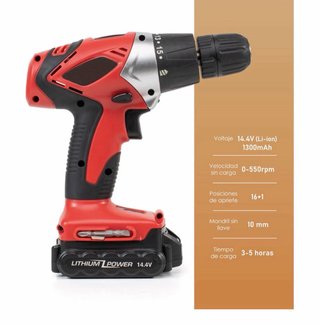 Taladro Inalámbrico 14.4V Batería de Li-Ion