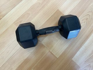 Mancuerna Hexagonal Negro 10kg Decathlon