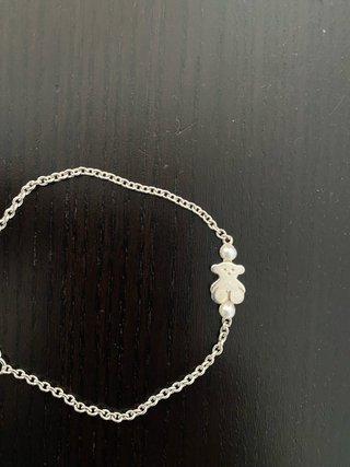 Pulsera Tous Osito Perla Plata
