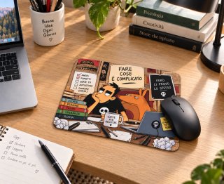 Tappetino Mouse Illustrato Fare Cose È Complicato
