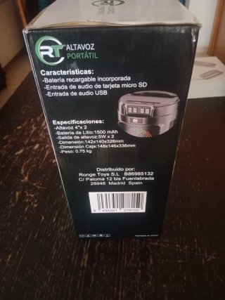 Altavoz Bluetooth RT Negro