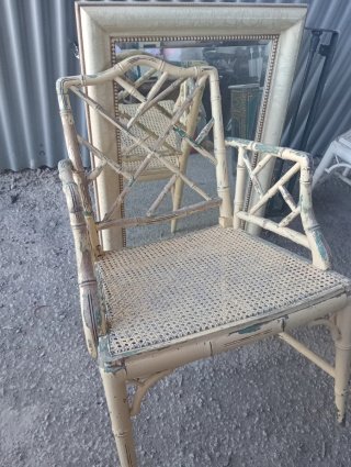 Sillón vintage estilo Chippendale antiguo