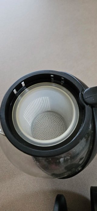 Tetera de cristal negra