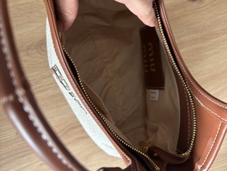 Borsa Miu Miu Vintage Lona Beige