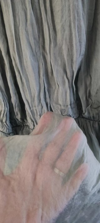 Vestido de seda verde azulado talla M