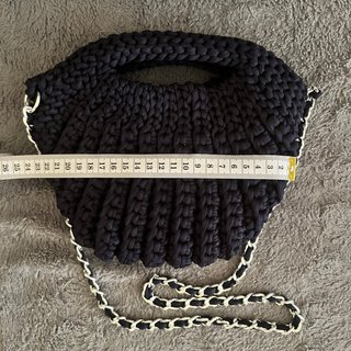 Bolso artesanal azul marino