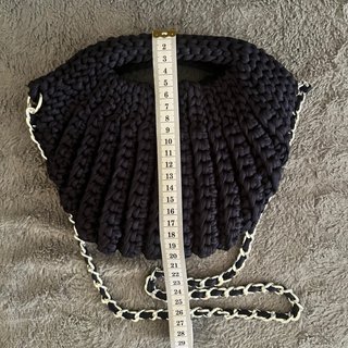 Bolso artesanal azul marino