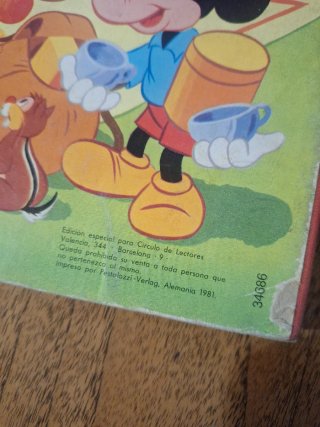 Cuento Infantil Disney Un Día de Campo an̈os 80