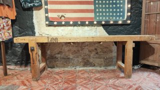 Banco de trabajo carpintero antiguo madera