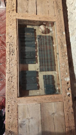 Banco de trabajo carpintero antiguo madera