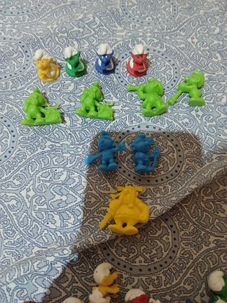 Lote mini figuras pitufos de colores