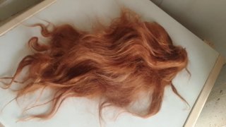 Peruca preta longa e ondulada