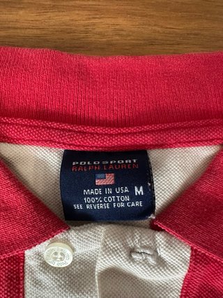 Polo Sport Ralph Lauren Rojo y Blanco