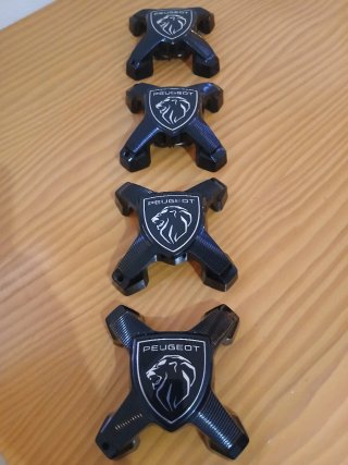 Tapones de llanta Peugeot (4 unidades)