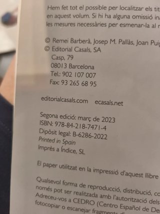 Lllengua catalana i literatura 1 (2 batxillerat)