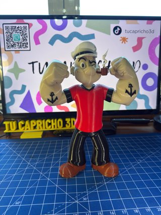 Figura muñeco Popeye 3D