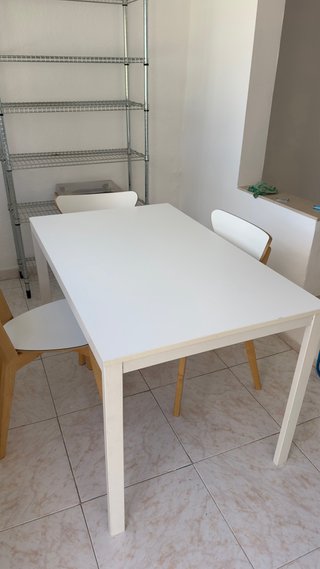 Mesa Comedor Ikea Blanca Ampliable