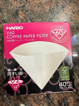Filtros Papel Hario V60 Café Goteo 02