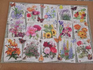 Puzzle 1000 Piezas Flores y Mariposas