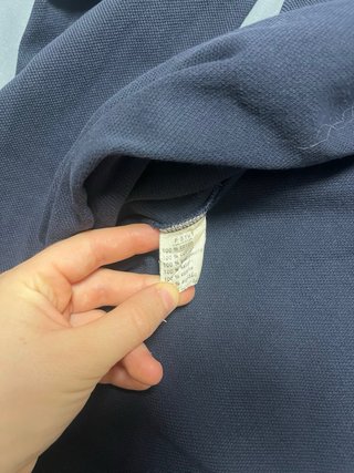 Polo Lacoste manga larga negro talla XL