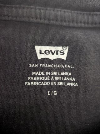Camiseta Levi's Negra Logo Clásico