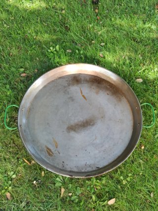 Lote paellero completo: quemador, paella y trípode