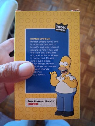 Boneco Solar Homer Simpson The Simpsons