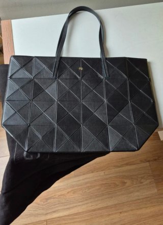Bolso Purificación García Negro Origami Grande