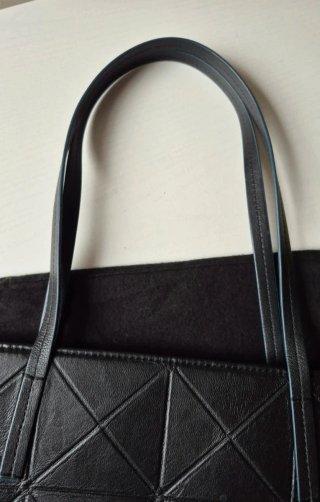 Bolso Purificación García Negro Origami Grande