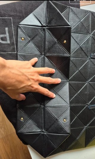 Bolso Purificación García Negro Origami Grande