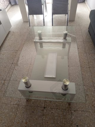 Conjunto de mesa grande y pequeña de comedor