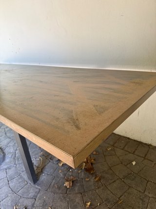 Mesa grande de metal 3metros de largo