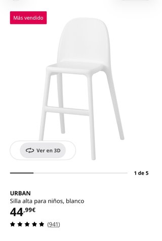 2 Sillas Urban IKEA Blancas