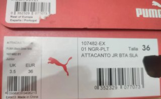 Zapatillas fútbol sala Puma Attacanto Jr