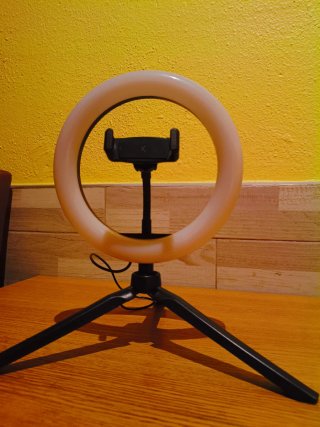 Aro de Luz LED con Trípode y Soporte Móvil