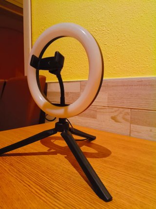 Aro de Luz LED con Trípode y Soporte Móvil