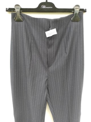 Max Mara Giacca Blu e pantaloni in lana, a righe
