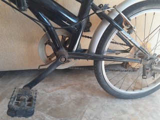 Bicicleta Plegable Topbike Negra/Plateada